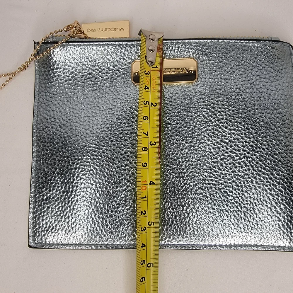 Big Buddha‎ Bluish-Silver Clutch Bag